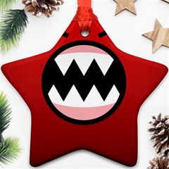 Funny Angry Star Ornament (two Sides) by BangZart