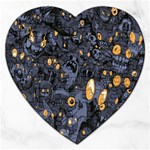 Monster Cover Pattern Jigsaw Puzzle (Heart) Front