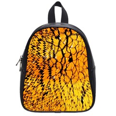 Yellow Chevron Zigzag Pattern School Bags (small)  by BangZart