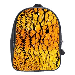 Yellow Chevron Zigzag Pattern School Bags (xl)  by BangZart