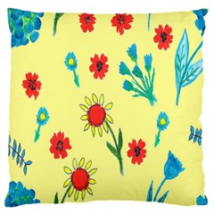 Flowers Fabric Design Standard Flano Cushion Case (two Sides) by BangZart