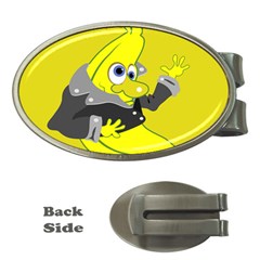 Funny Cartoon Punk Banana Illustration Money Clips (oval)  by BangZart