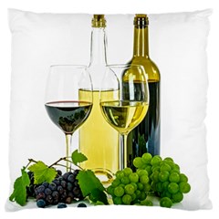 White Wine Red Wine The Bottle Large Cushion Case (two Sides) by BangZart