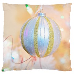 Sphere Tree White Gold Silver Large Flano Cushion Case (one Side) by BangZart