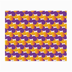 Purple And Yellow Abstract Pattern Small Glasses Cloth by paulaoliveiradesign