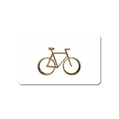 Elegant Gold Look Bicycle Cycling  Magnet (name Card) by yoursparklingshop