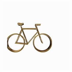 Elegant Gold Look Bicycle Cycling  Small Garden Flag (two Sides) by yoursparklingshop