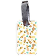 Seamless Summer Fruits Pattern Luggage Tags (two Sides) by TastefulDesigns