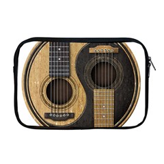 Old And Worn Acoustic Guitars Yin Yang Apple Macbook Pro 17  Zipper Case by JeffBartels