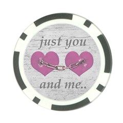 Shabby Chich Love Concept Poster Poker Chip Card Guard by dflcprints