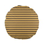 Colored Zig Zag Standard 15  Premium Flano Round Cushions Front