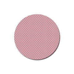 Kisspattern 01 Rubber Round Coaster (4 Pack)  by paulaoliveiradesign