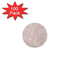 White Sparkle Glitter Pattern 1  Mini Buttons (100 Pack)  by paulaoliveiradesign