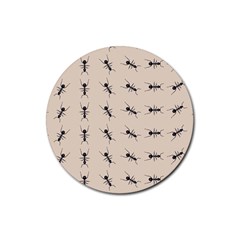 Ants Pattern Rubber Coaster (round)  by BangZart