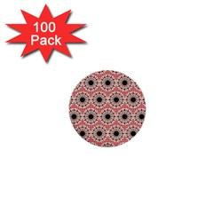 Black Stars Pattern 1  Mini Buttons (100 Pack)  by linceazul