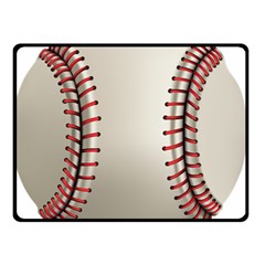 Baseball Double Sided Fleece Blanket (small)  by BangZart