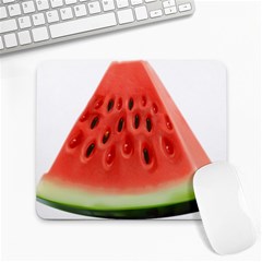 Piece Of Watermelon Large Mousepads by BangZart