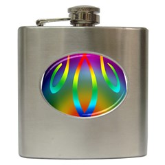 Colorful Easter Egg Hip Flask (6 Oz) by BangZart