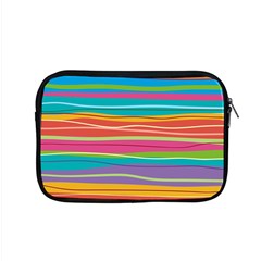 Colorful Horizontal Lines Background Apple Macbook Pro 15  Zipper Case by TastefulDesigns