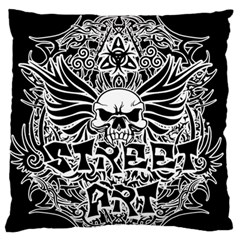 Tattoo Tribal Street Art Large Flano Cushion Case (two Sides) by Valentinaart