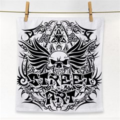 Tattoo Tribal Street Art Face Towel by Valentinaart