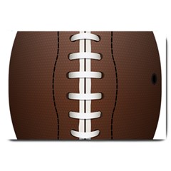 Football Ball Large Doormat  by BangZart