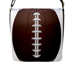 Football Ball Flap Messenger Bag (l)  by BangZart