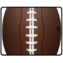 Football Ball Double Sided Fleece Blanket (medium)  by BangZart