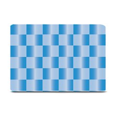 Blue Plaided Pattern Plate Mats by paulaoliveiradesign