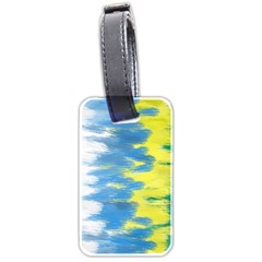 Brazil Colors Pattern Luggage Tags (two Sides) by paulaoliveiradesign