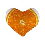 Orange Slice Standard 16  Premium Heart Shape Cushions Front