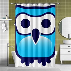 Owl Logo Clip Art Shower Curtain 48  X 72  (small)  by BangZart