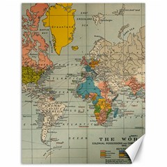 Vintage World Map Canvas 12  X 16   by BangZart