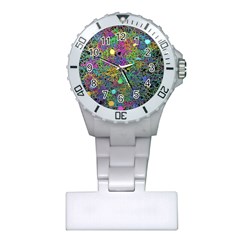 Starbursts Biploar Spring Colors Nature Plastic Nurses Watch by BangZart