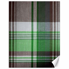 Plaid Fabric Texture Brown And Green Canvas 18  X 24   by BangZart