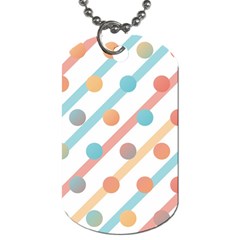 Simple Saturated Pattern Dog Tag (two Sides) by linceazul