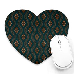 Ornamental Pattern Background Heart Mousepads by TastefulDesigns