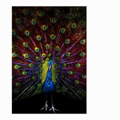 Beautiful Peacock Feather Small Garden Flag (two Sides) by BangZart