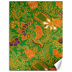 Art Batik The Traditional Fabric Canvas 12  X 16   by BangZart