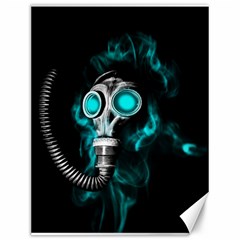 Gas Mask Canvas 12  X 16   by Valentinaart