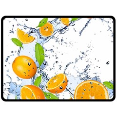 Fruits Water Vegetables Food Fleece Blanket (large)  by BangZart