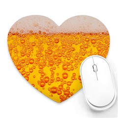 Beer Alcohol Drink Drinks Heart Mousepads by BangZart