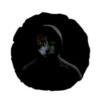 Gangsta cat Standard 15  Premium Flano Round Cushions Front