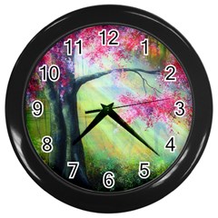 Forests Stunning Glimmer Paintings Sunlight Blooms Plants Love Seasons Traditional Art Flowers Sunsh Wall Clocks (black) by BangZart