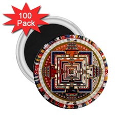 Colorful Mandala 2 25  Magnets (100 Pack)  by BangZart