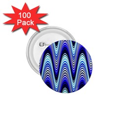 Waves Blue 1 75  Buttons (100 Pack)  by Colorfulart23