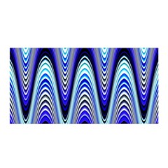 Waves Blue Satin Wrap by Colorfulart23