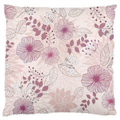 Leaves Pattern Large Flano Cushion Case (two Sides) by BangZart