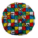 Snakes And Ladders Large 18  Premium Round Cushions Front