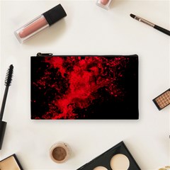 Red Smoke Cosmetic Bag (small)  by berwies